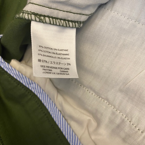 J. Crew Chino Green Shorts Size 6 NWT - Picture 2 of 10
